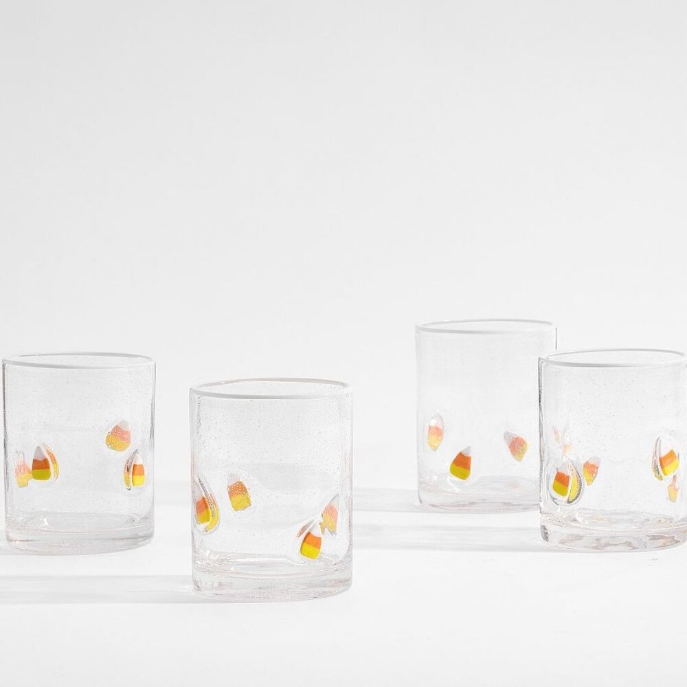 Candy Corn Icon Glasses (set of 2)